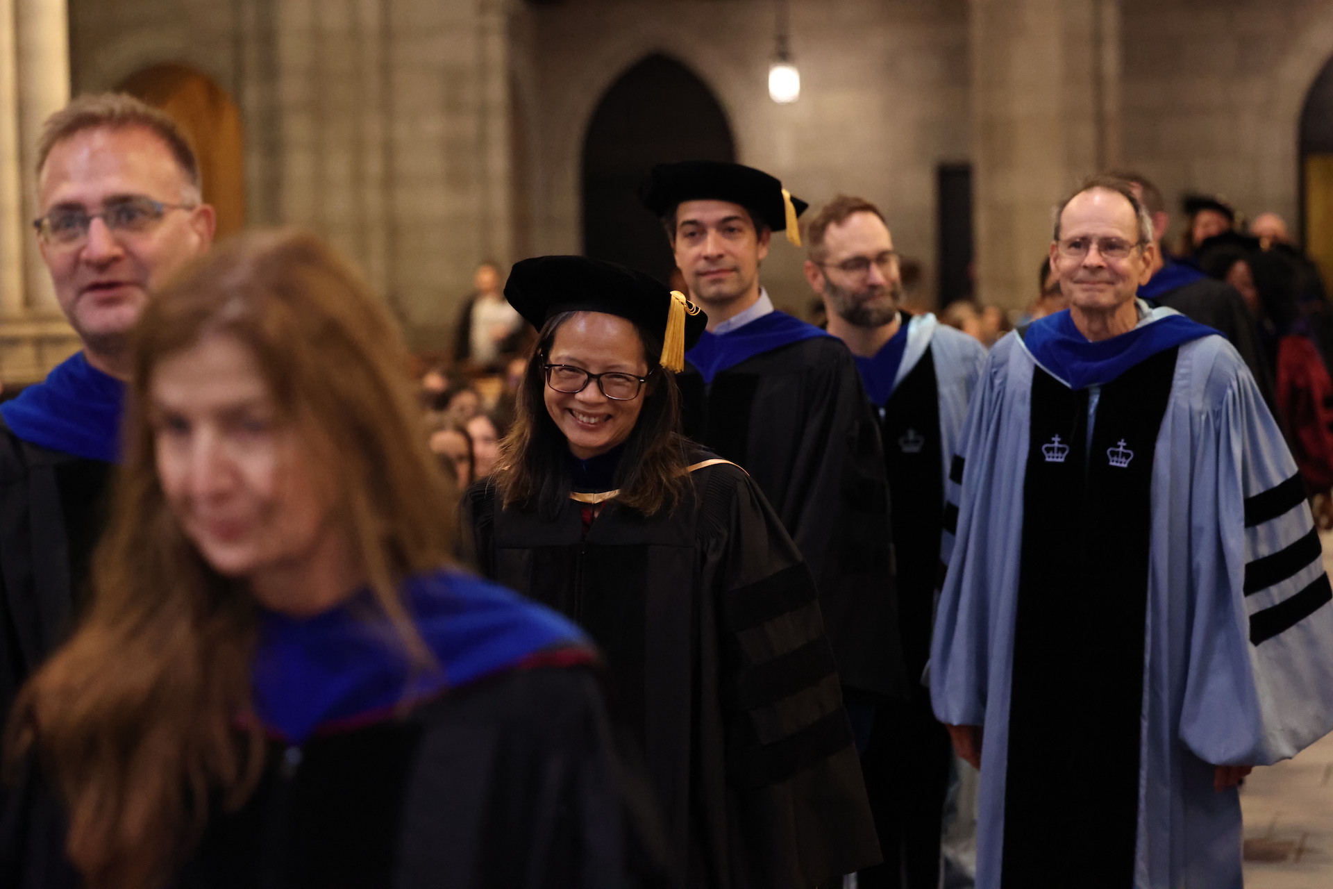 Convocation 2023 faculty walking