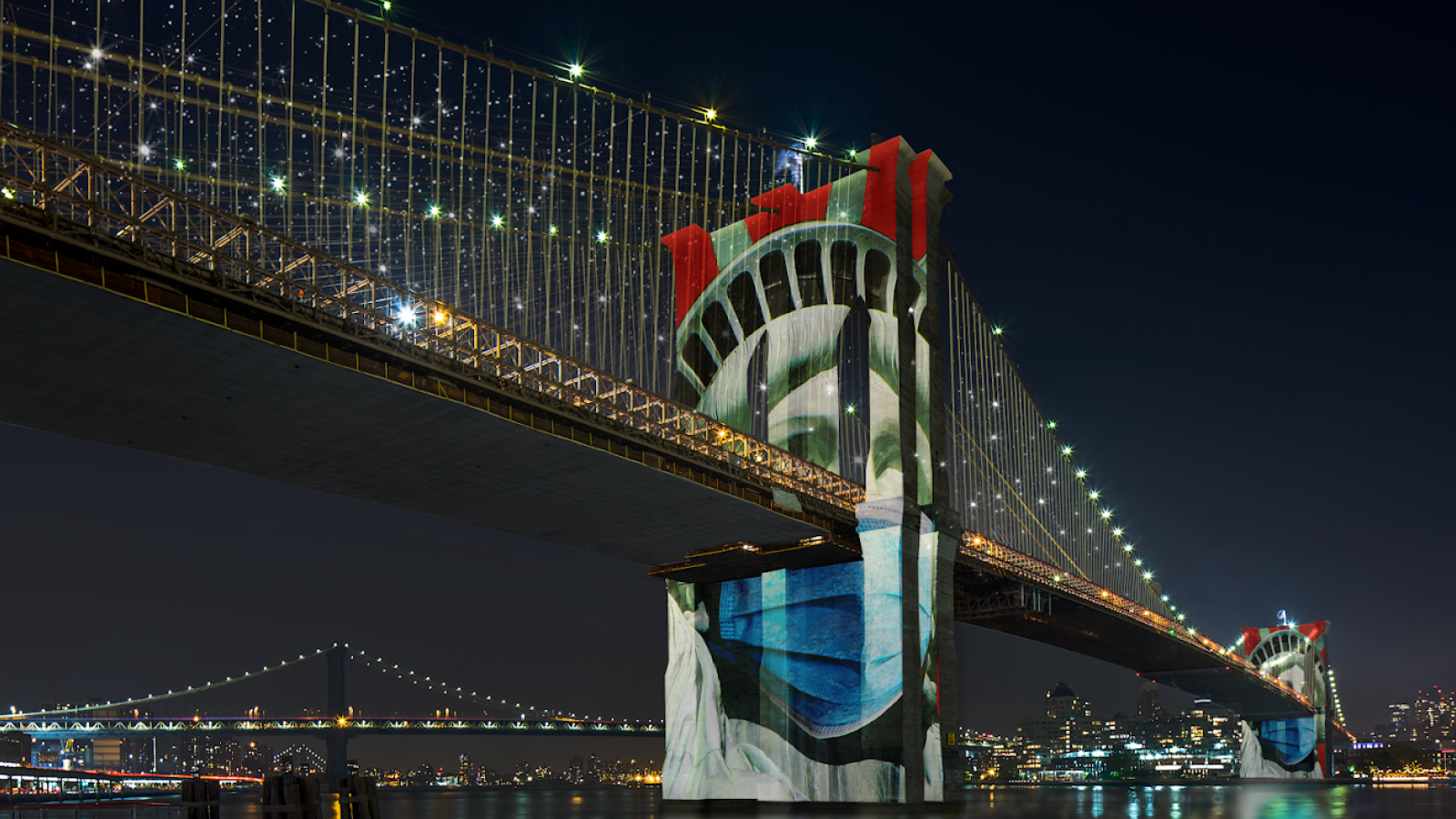 Brooklyn Bridge as redesigned by Shannon Hui