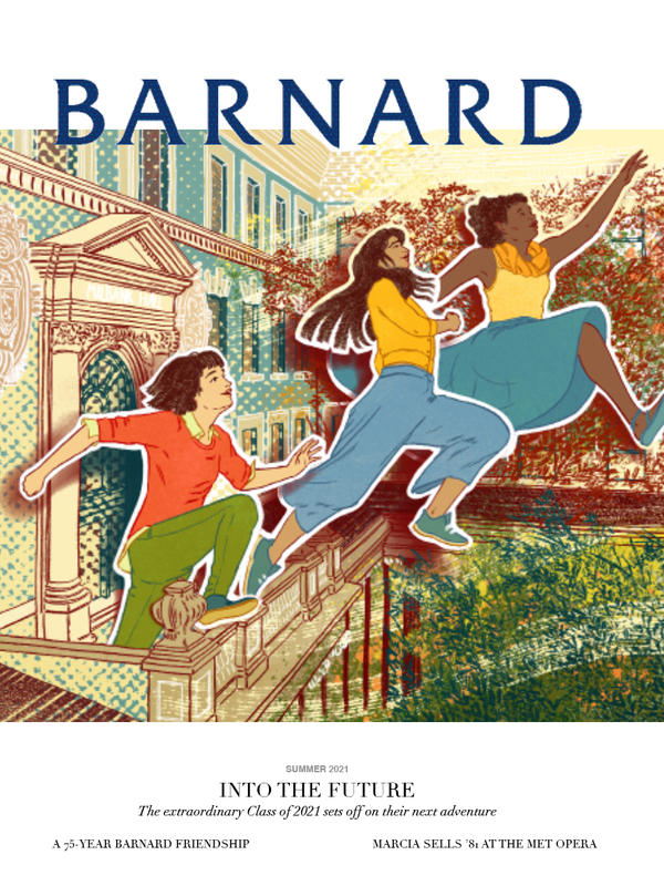 Cover of Barnard Magazine Summer 2021 "Into the Future" 