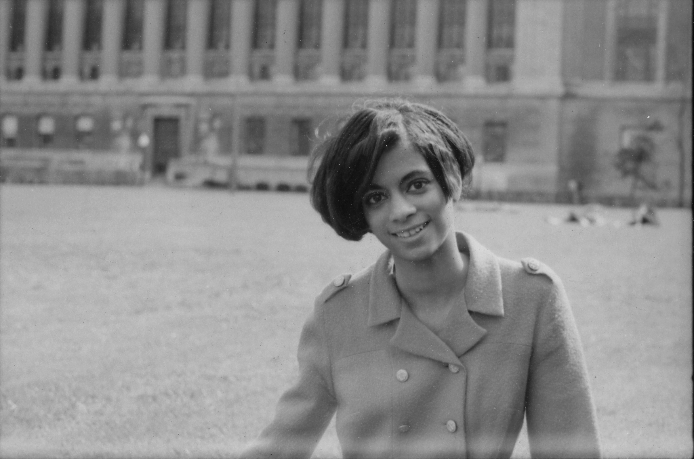 Akosua-Barthwell-Evans-’68-in-the-1960s on campus
