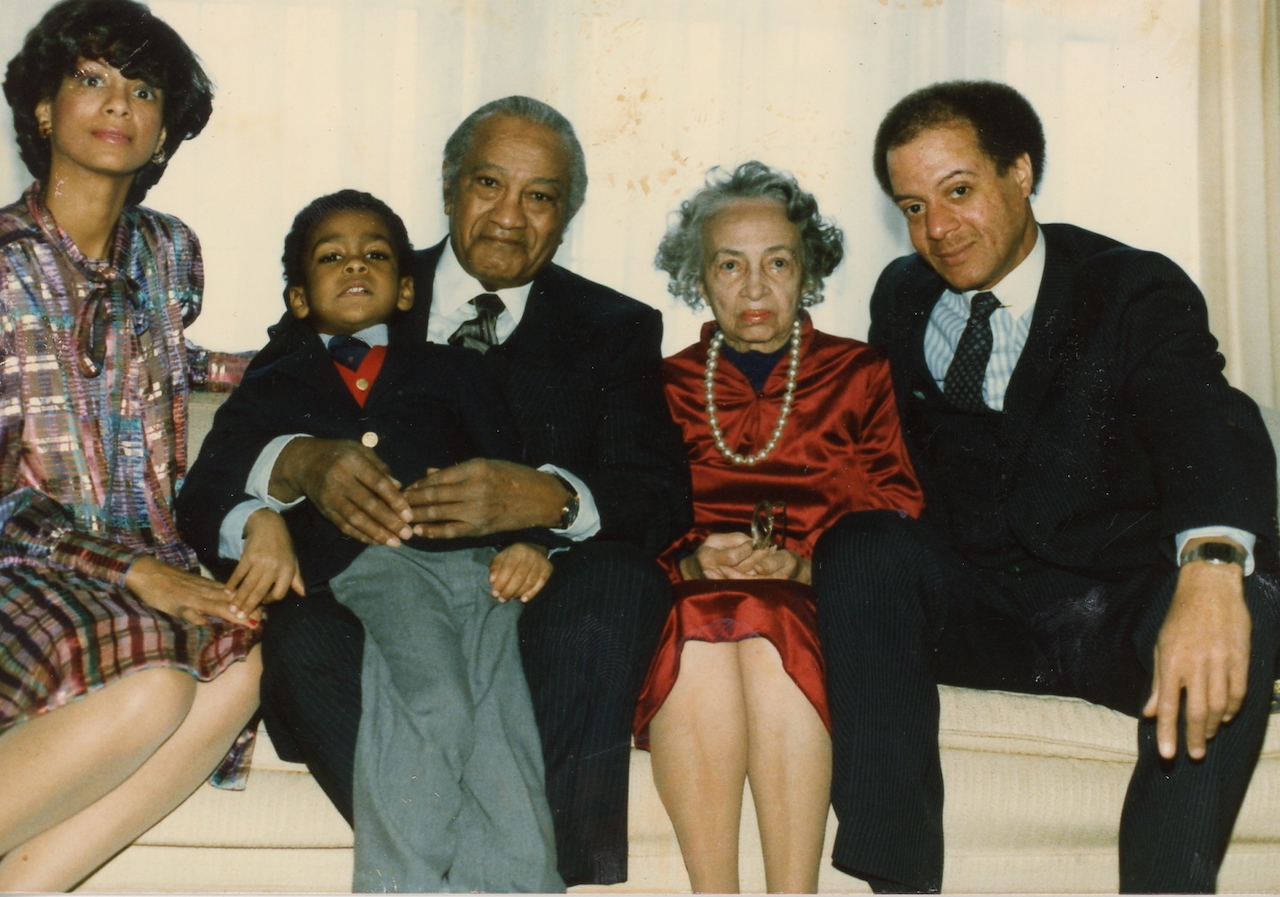 Akosua Barthwell Evans '68 and family