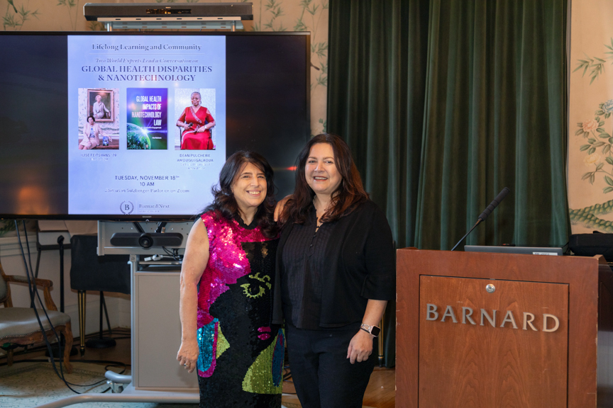 Ilise Feitshans lecturing at Barnard