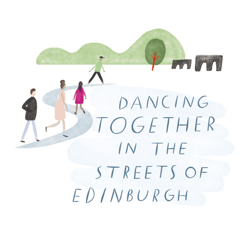 Dancing Together on the Streets of Edinburgh