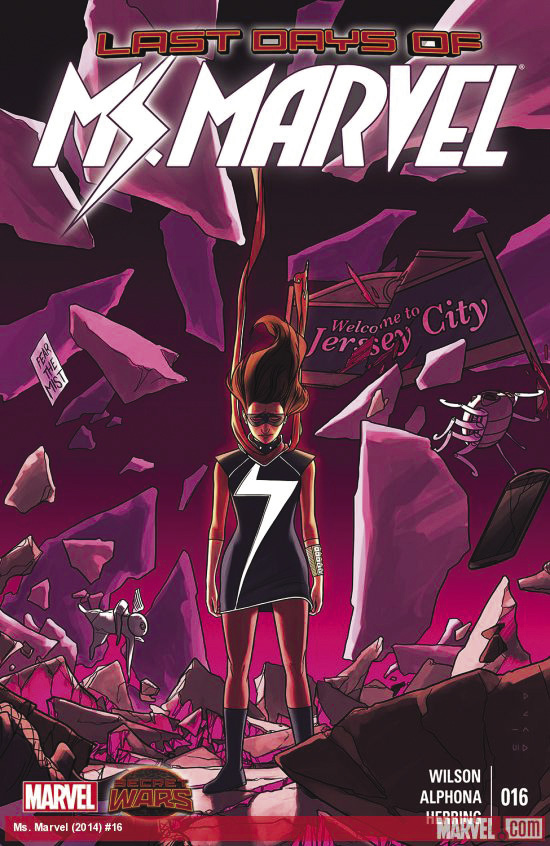 Ms. Marvel cover - jersey city