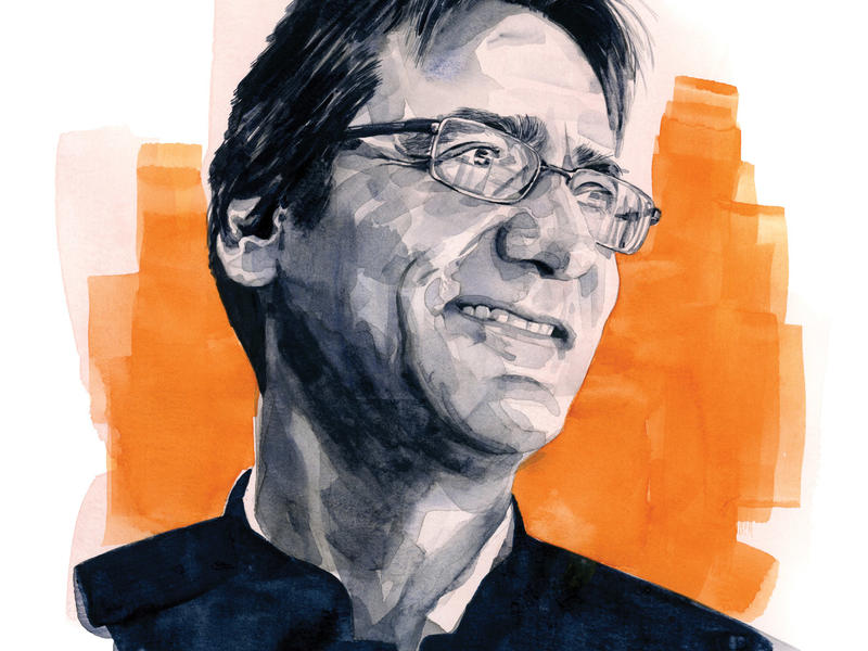 illustrated portrait of Rajiv Seithi
