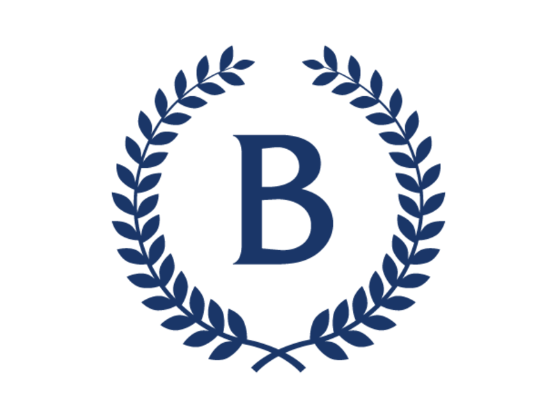 Barnard laurels surround the B, logo